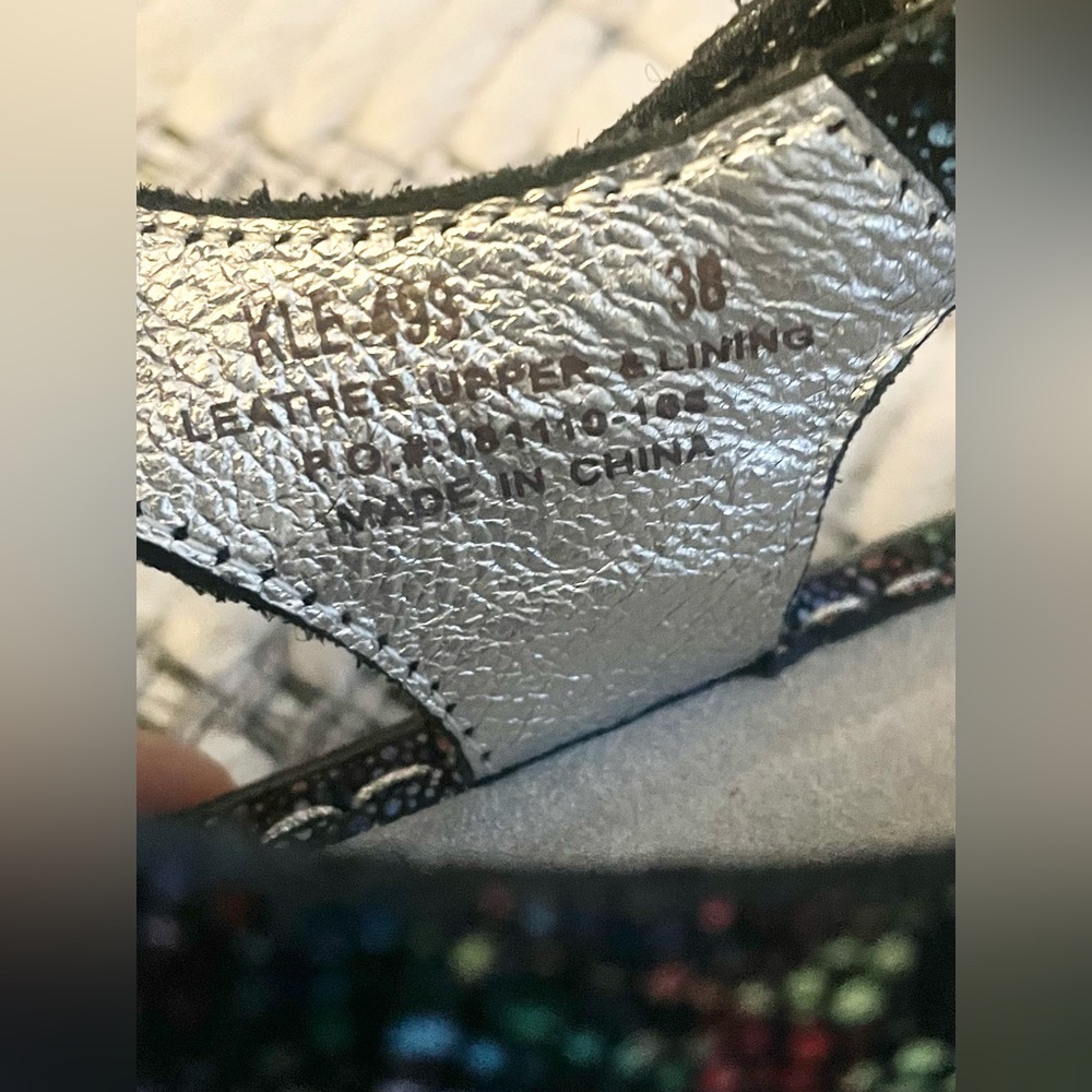 Alegria Kleo Blissful Multicolor Leather Comfort Sandals Women's EU38 Size 7.5-8 - Picture 6 of 9